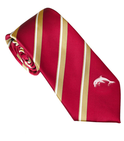 Redcliffe Dolphins NRL Embroided Logo Neck Tie