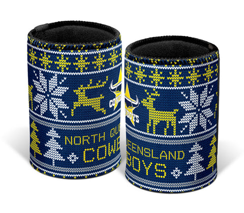 North Queensland Cowboys NRL Christmas Ugly Can Cooler