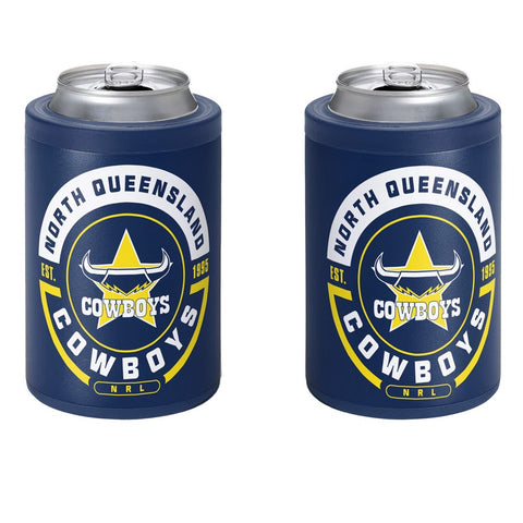 North Queensland Cowboys NRL Insulated Can Cooler with Lid