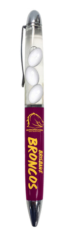 Brisbane Broncos NRL Floating Footballs Pen