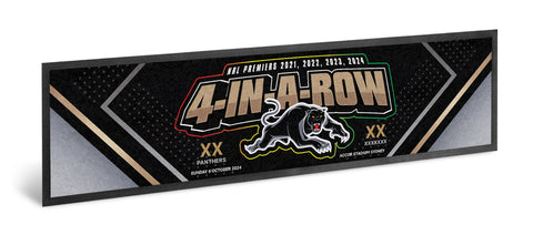 PREORDER - Penrith Panthers NRL 2024 Premiers Bar Runner PH1