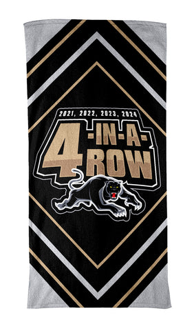 PREORDER - Penrith Panthers NRL 2024 Premiers Beach Towel PH2