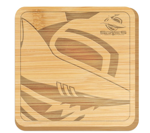 Cronulla Sharks NRL Bamboo Cheese Board