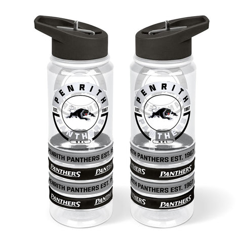 Penrith Panthers NRL Tritan Bottle with Rubber Bands