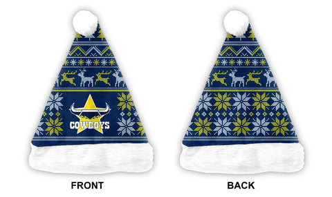 North Queensland Cowboys NRL Mens Adults Christmas Santa Hat