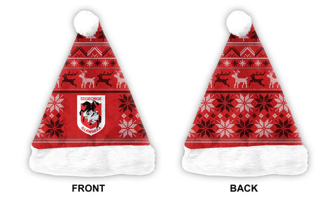 St George Dragons NRL Mens Adults Christmas Santa Hat