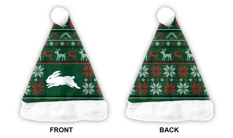 South Sydney Rabbitohs NRL Mens Adults Christmas Santa Hat