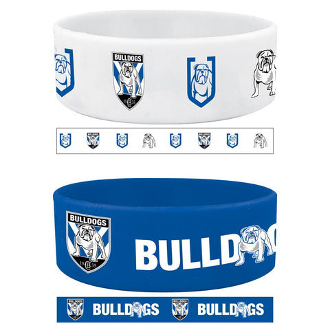 Canterbury Bulldogs NRL Set of 2 Supporter Wristbands