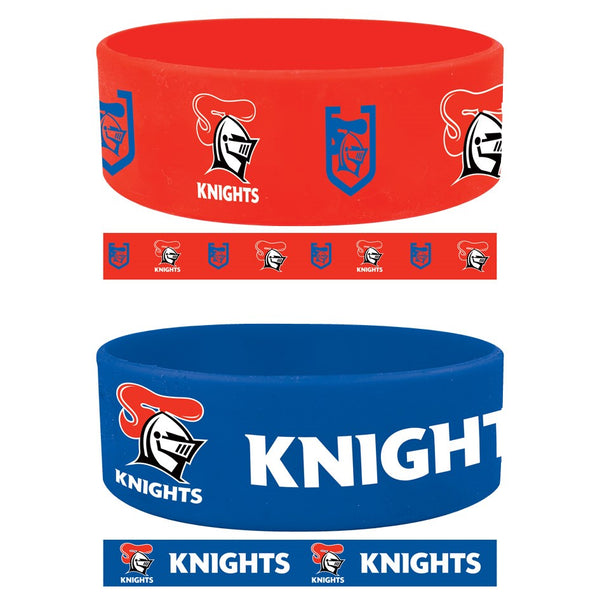 Newcastle Knights Nrl Set Of 2 Supporter Wristbands