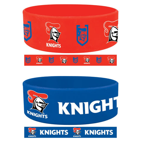 Newcastle Knights NRL Set of 2 Supporter Wristbands