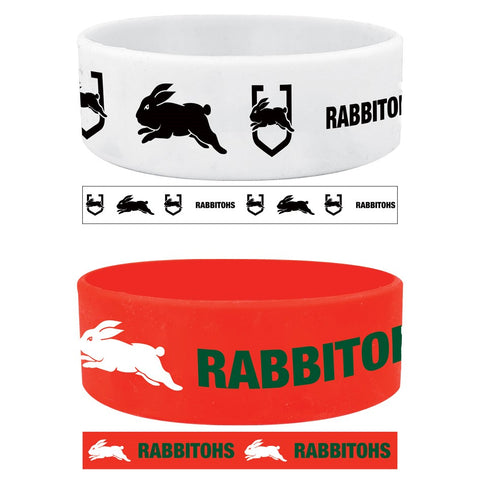South Sydney Rabbitohs NRL Set of 2 Supporter Wristbands