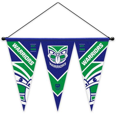 New Zealand Warriors NRL Set of 3 Felt Wall Pennant