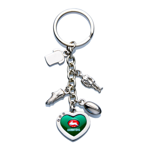 South Sydney Rabbitohs NRL Charm Keyring