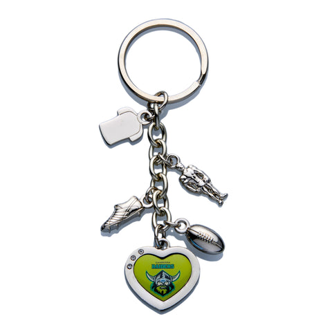 Canberra Raiders NRL Charm Keyring