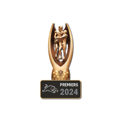 PREORDER - Penrith Panthers NRL 2024 Premiers Premiership 3D Trophy Pin