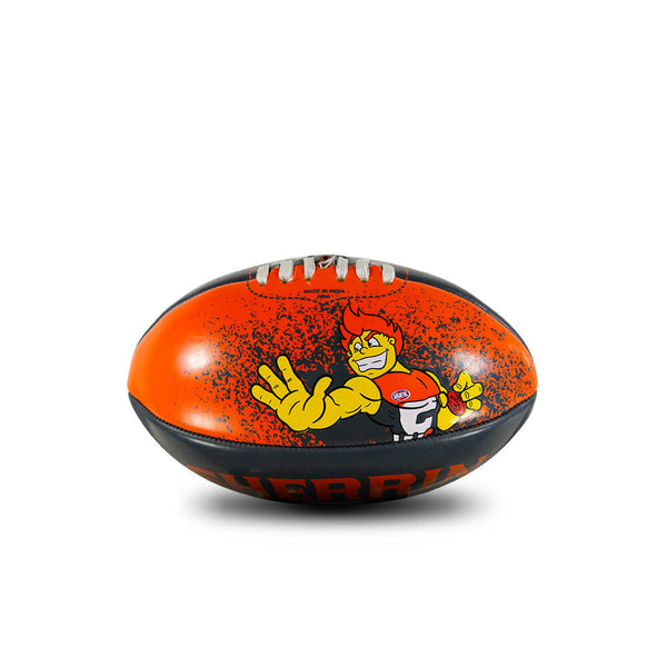 Greater Western Sydney GWS Giants Sherrin PVC Softie Mascot 20cm Footb