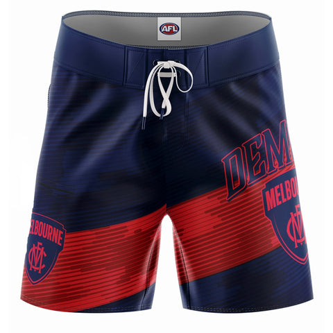 Melbourne Demons Mens Adults Barrel Boardies Board Shorts