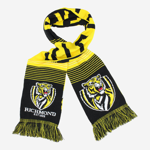 Richmond Tigers Mens Adults Linebreak Scarf