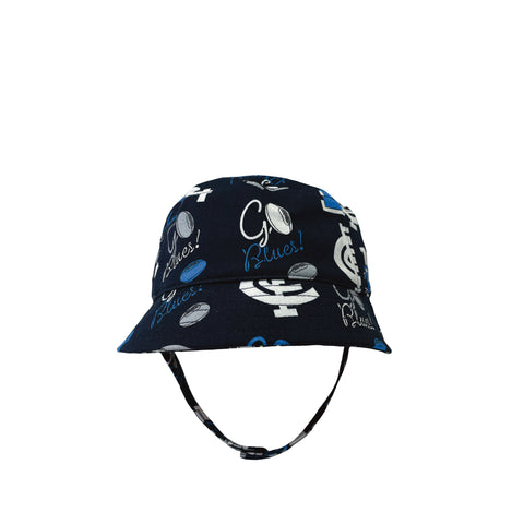 Navy blue Cowboys NRL Kids Bucket Hat