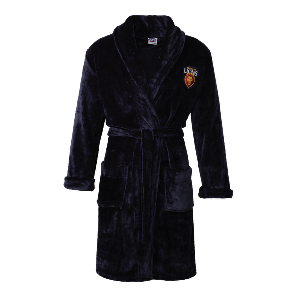 Brisbane Lions Mens Dressing Gown Robe