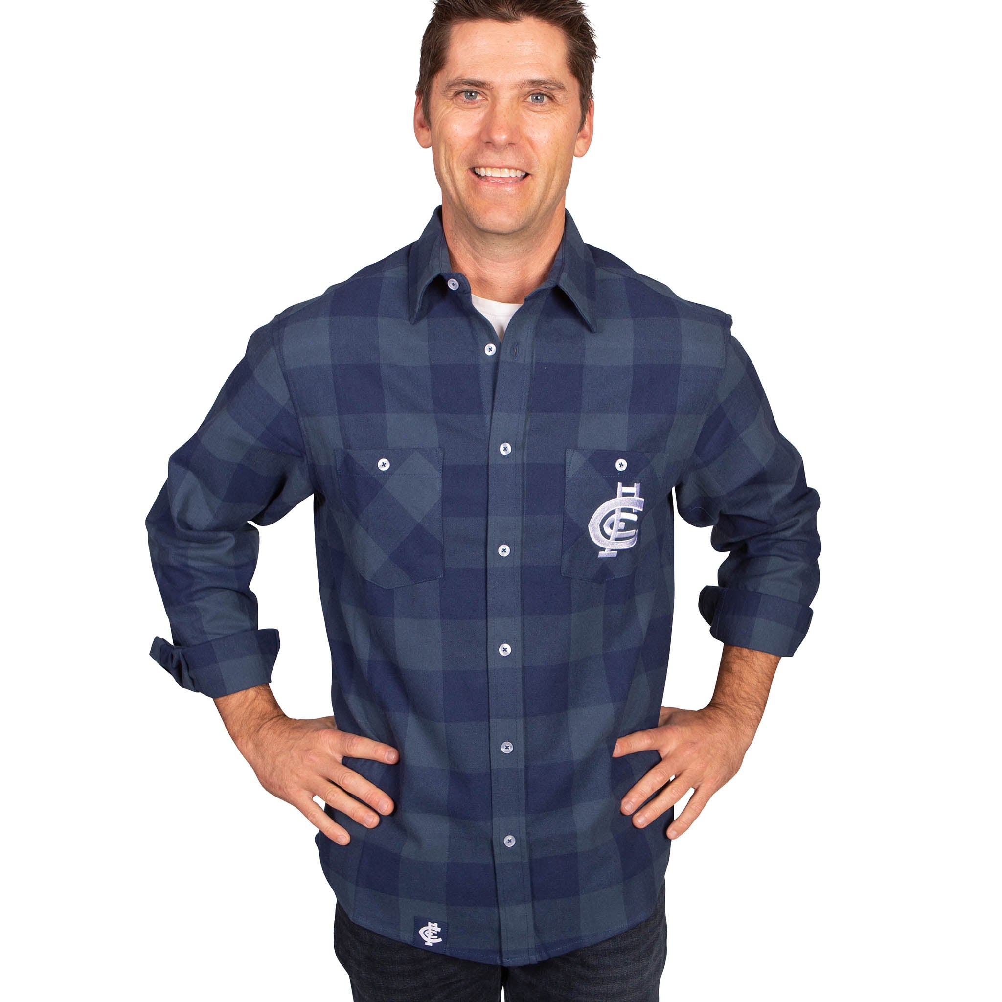 Parramatta Eels NRL Mens Adults Lumberjack Flannel Shirt