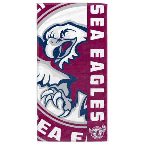 Manly Sea Eagles Beach Bath Towel