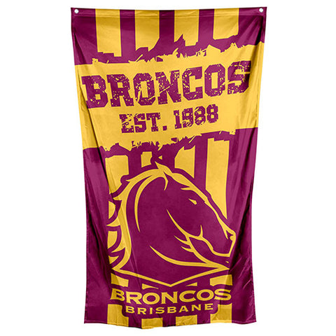 Brisbane Broncos NRL Large Wall Cape Flag