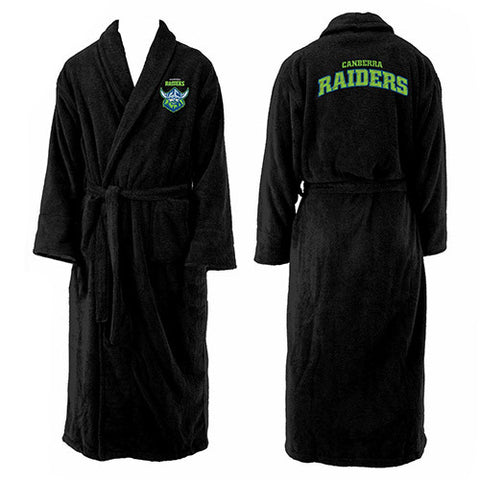 Canberra Raiders NRL Mens Adults Long Sleeve Robe Dressing Gown