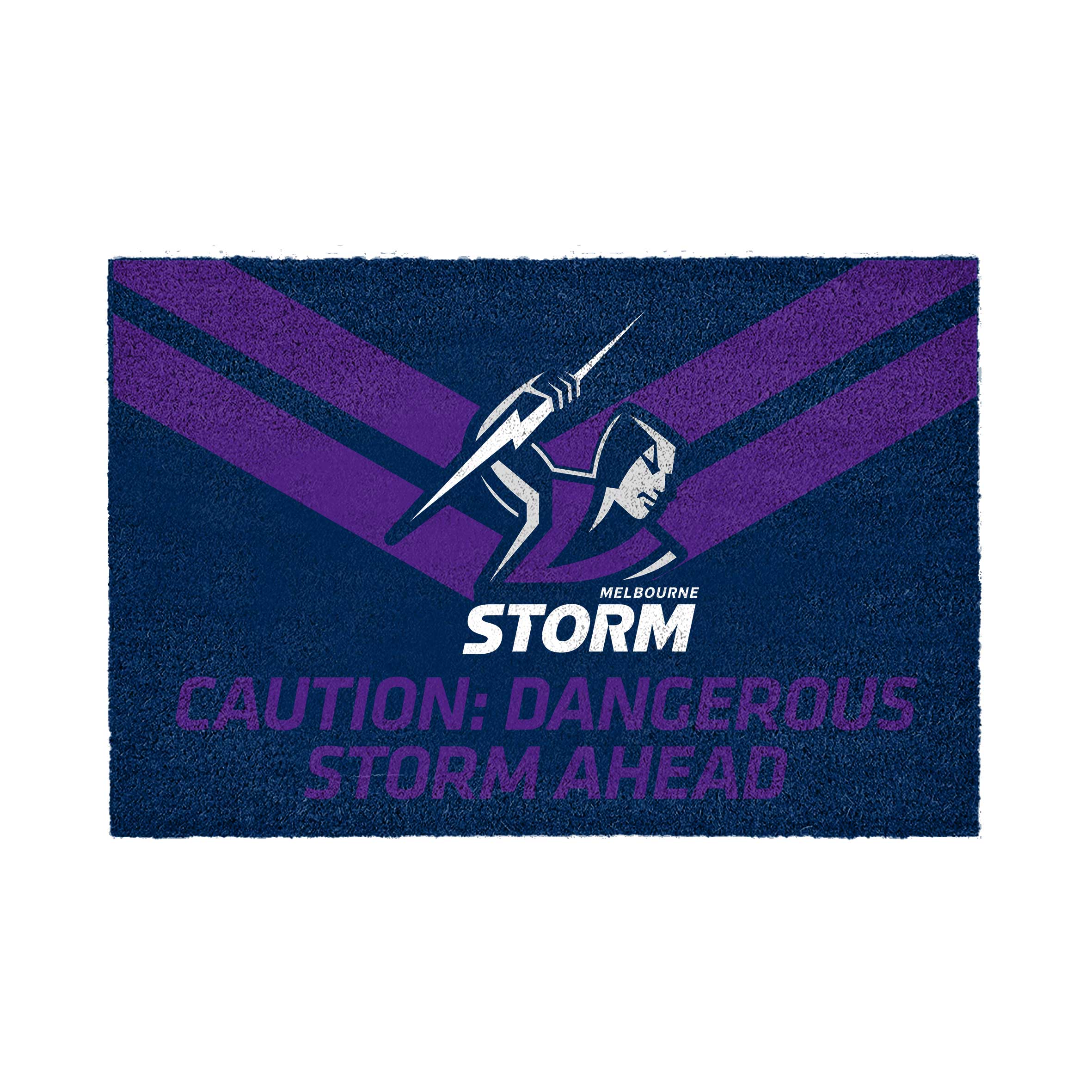 Melbourne Storm NRL Round Logo Keyring