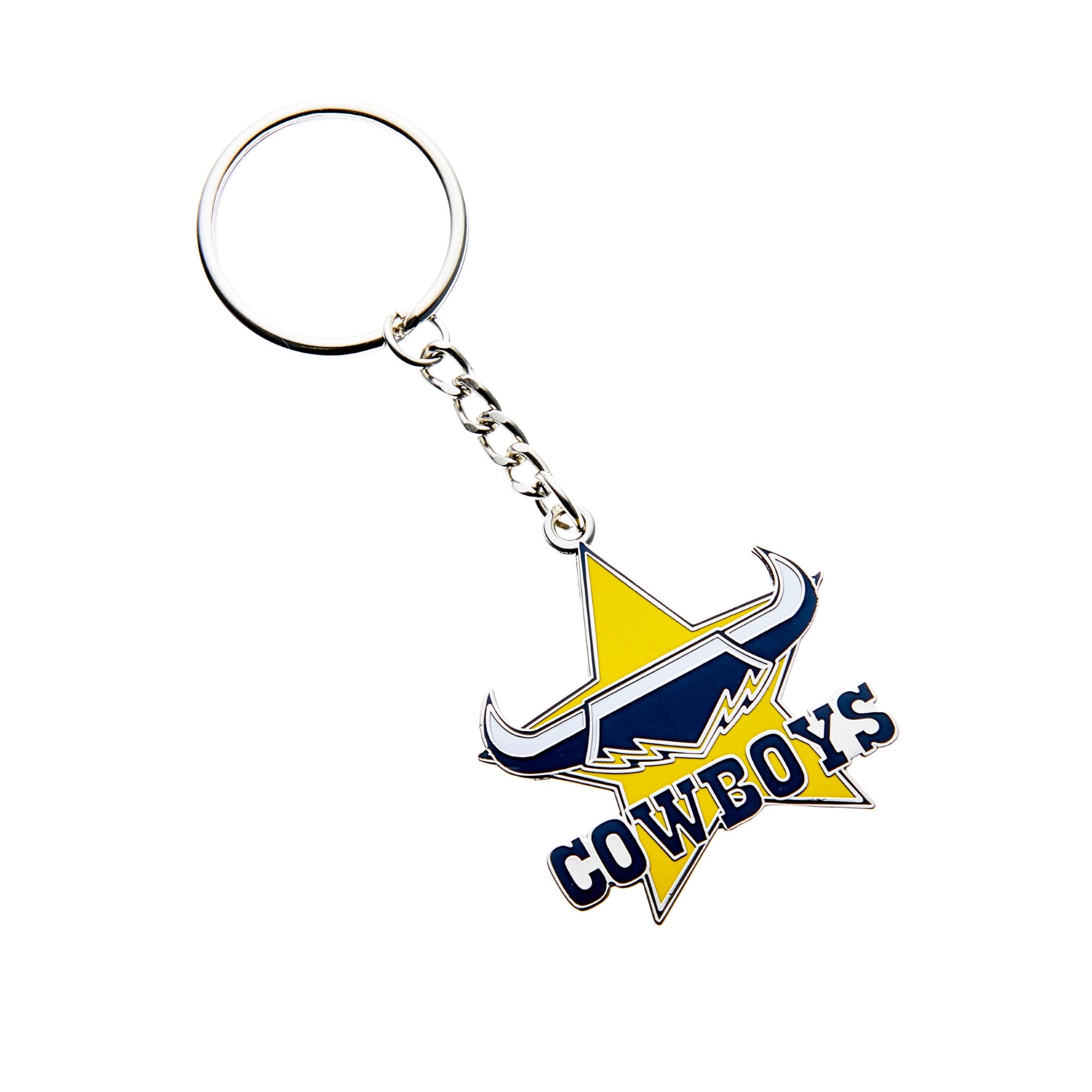 North Queensland Cowboys NRL Metallic Logo Keyring